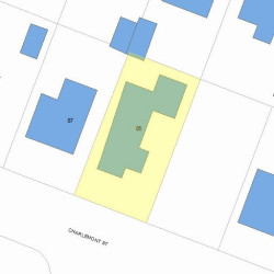 85 Charlemont St, Newton, MA 02461 plot plan