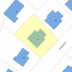 82 Fessenden St, Newton, MA 02460 plot plan