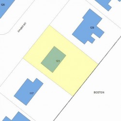 123 Spiers Rd, Newton, MA 02459 plot plan