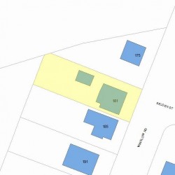 181 Winslow Rd, Newton, MA 02468 plot plan