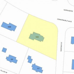 1400 Commonwealth Ave, Newton, MA 02465 plot plan