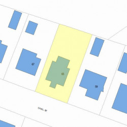 63 Carl St, Newton, MA 02461 plot plan