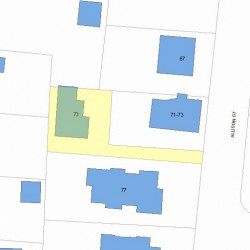 73 Allison St, Newton, MA 02458 plot plan