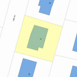 46 Lyme Rd, Newton, MA 02465 plot plan