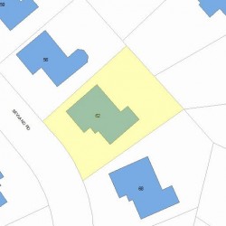 62 Sevland Rd, Newton, MA 02459 plot plan