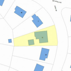 15 Burr Rd, Newton, MA 02459 plot plan