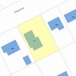 762 Watertown St, Newton, MA 02460 plot plan
