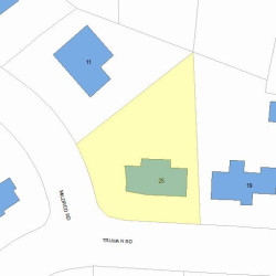 25 Truman Rd, Newton, MA 02459 plot plan