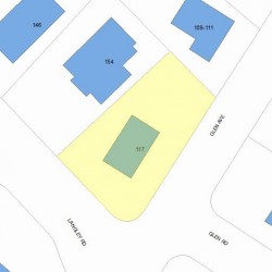 117 Glen Ave, Newton, MA 02459 plot plan