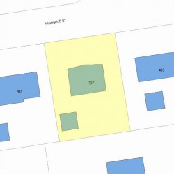 397 Highland St, Newton, MA 02465 plot plan