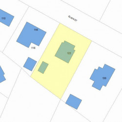 122 Elgin St, Newton, MA 02459 plot plan