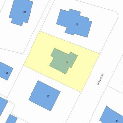 11 Copley St, Newton, MA 02458 plot plan