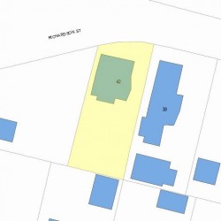 42 Richardson St, Newton, MA 02458 plot plan