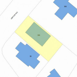 306 Linwood Ave, Newton, MA 02460 plot plan