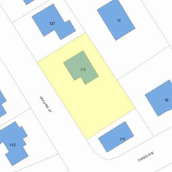 119 Harding St, Newton, MA 02465 plot plan