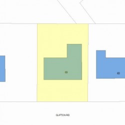 69 Clifton Rd, Newton, MA 02459 plot plan