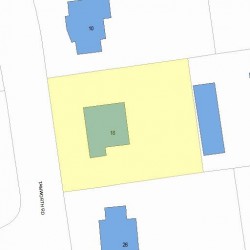 18 Tamworth Rd, Newton, MA 02468 plot plan