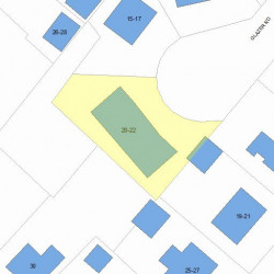 22 Glazer Rd, Newton, MA 02459 plot plan