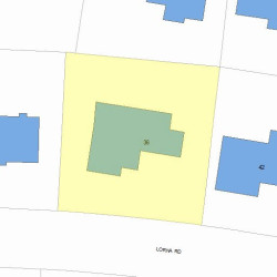 36 Lorna Rd, Newton, MA 02459 plot plan