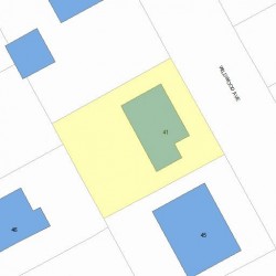 41 Wildwood Ave, Newton, MA 02460 plot plan