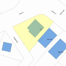 216 River St, Newton, MA 02465 plot plan