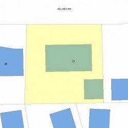 20 Holden Rd, Newton, MA 02465 plot plan