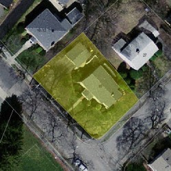 18 Myrtle St, Newton, MA 02465 aerial view