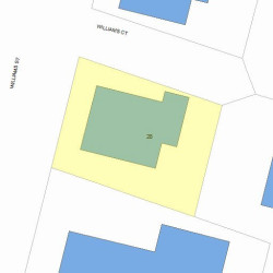 28 Williams St, Newton, MA 02464 plot plan