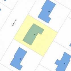 70 Selwyn Rd, Newton, MA 02461 plot plan