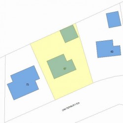 67 Canterbury Rd, Newton, MA 02461 plot plan