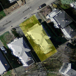 50 Jefferson St, Newton, MA 02458 aerial view