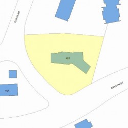 401 Beacon St, Newton, MA 02459 plot plan