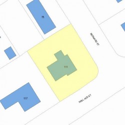 111 Wallace St, Newton, MA 02461 plot plan