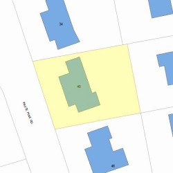 40 White Pine Rd, Newton, MA 02464 plot plan