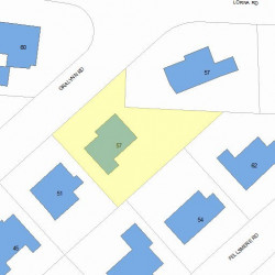 57 Gralynn Rd, Newton, MA 02459 plot plan