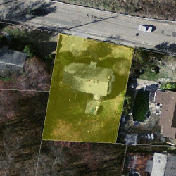 616 Boylston St, Newton, MA 02459 aerial view