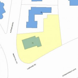 71 Commonwealth Ave, Newton, MA 02459 plot plan
