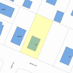 59 Newell Rd, Newton, MA 02466 plot plan