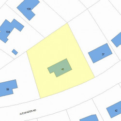 45 Alexander Rd, Newton, MA 02461 plot plan