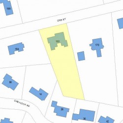 180 Otis St, Newton, MA 02465 plot plan