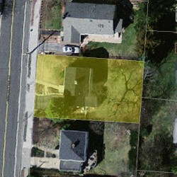 174 Winchester St, Newton, MA 02461 aerial view
