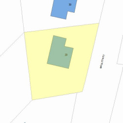 20 Moulton St, Newton, MA 02462 plot plan