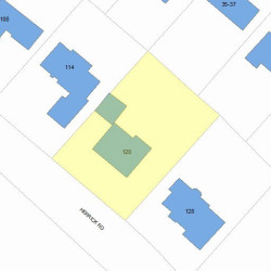 120 Herrick Rd, Newton, MA 02459 plot plan