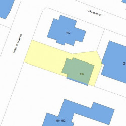 156 Charlesbank Rd, Newton, MA 02458 plot plan
