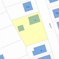 49 Dalby St, Newton, MA 02458 plot plan