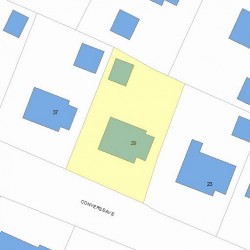 29 Converse Ave, Newton, MA 02458 plot plan