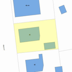 46 Hale St, Newton, MA 02464 plot plan