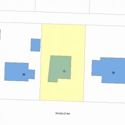 95 Oakdale Rd, Newton, MA 02461 plot plan