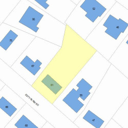 61 Esty Farm Rd, Newton, MA 02459 plot plan