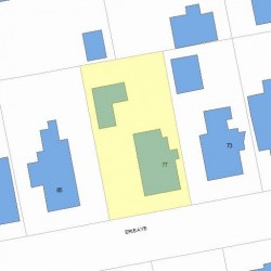 77 Erie Ave, Newton, MA 02461 plot plan